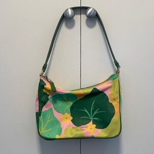 Kate Spade Green and Pink Floral Bag